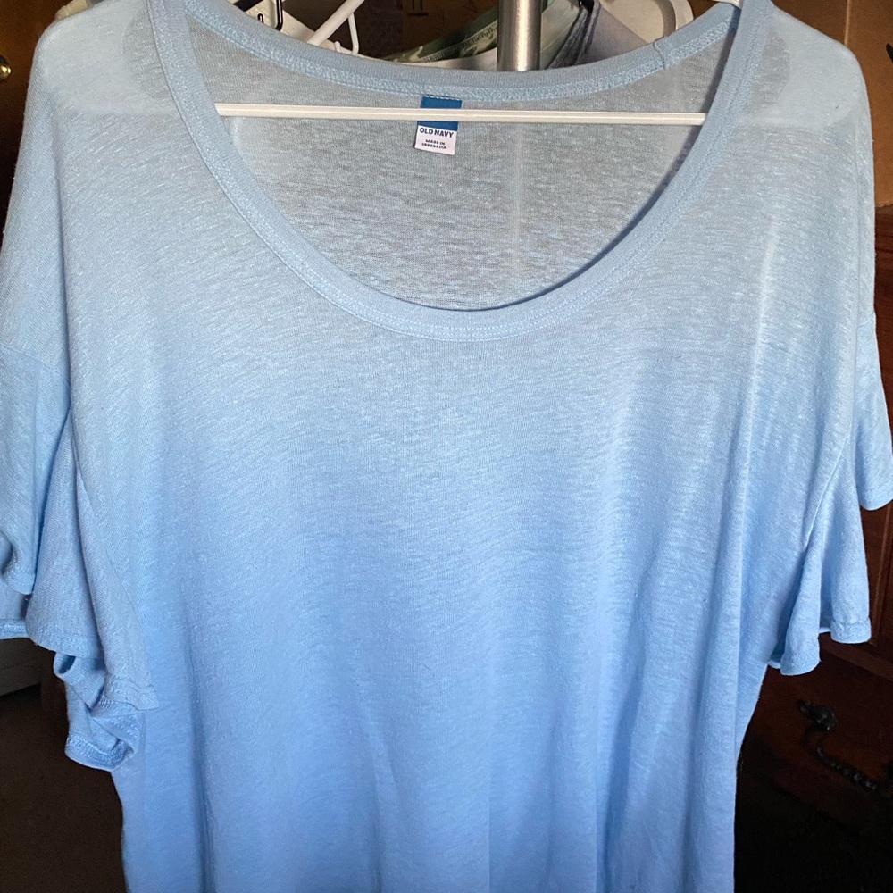 Womens Light Blue Top